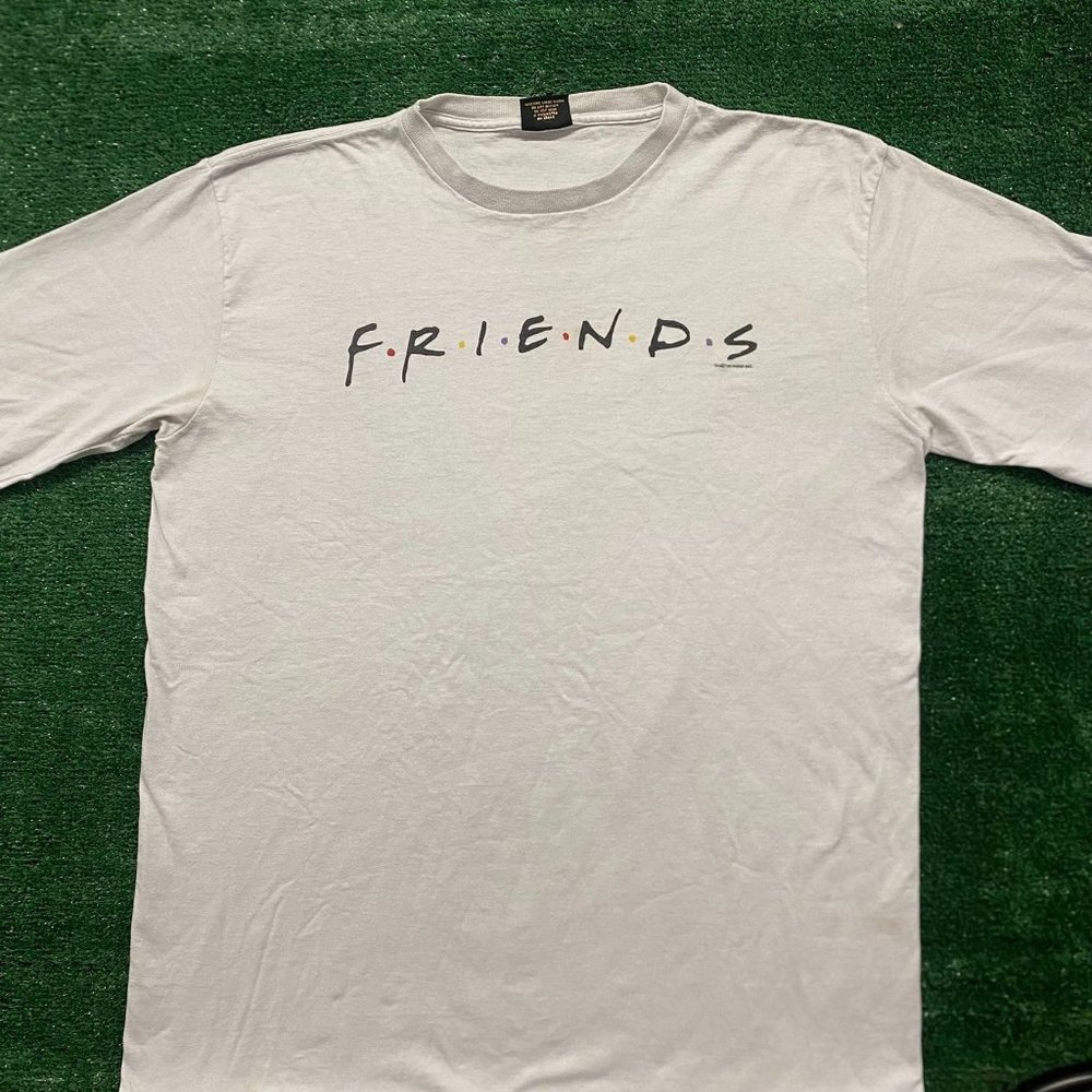 Vintage 90s Friends Logo Essential Single Stitch Sitcom Tee